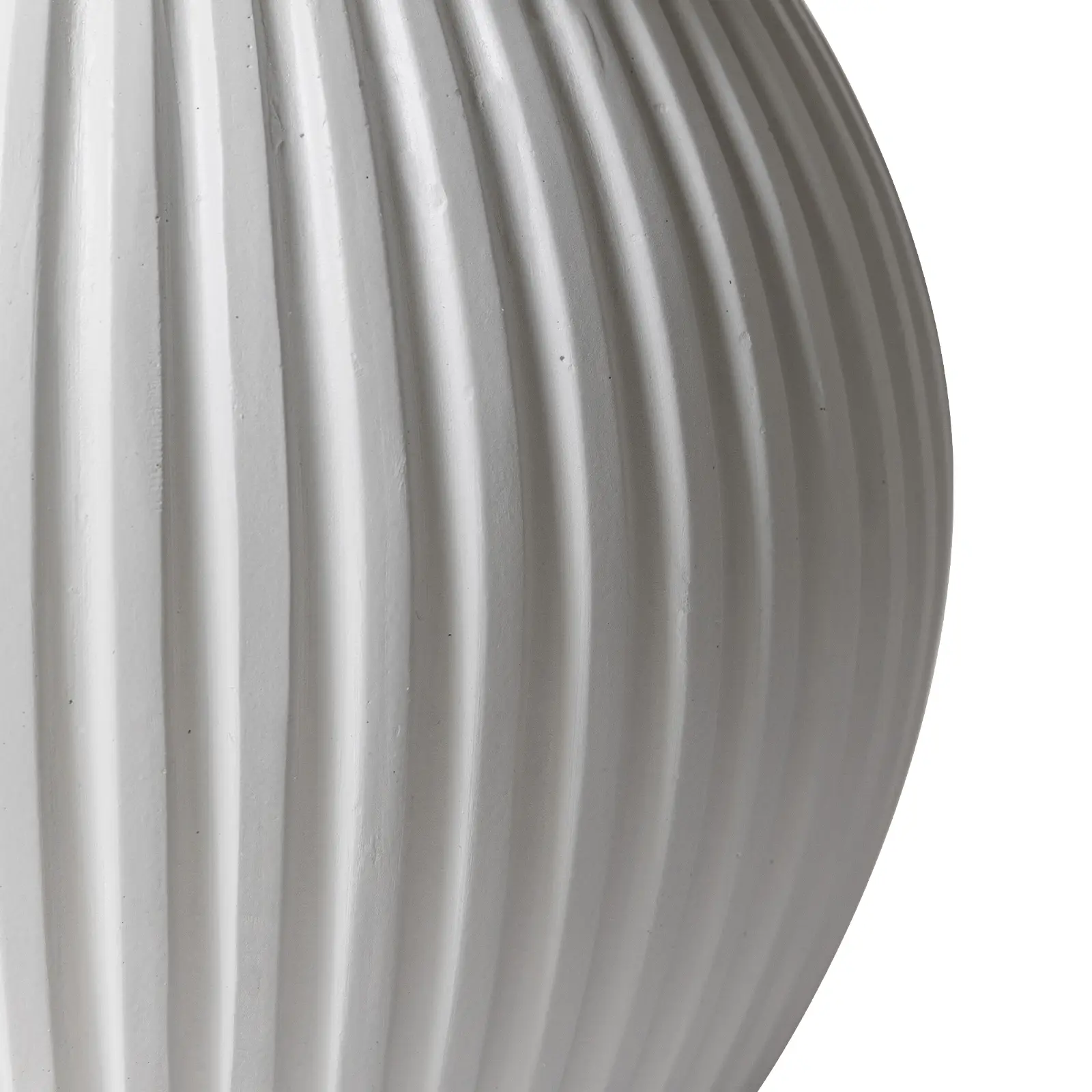 LeisureMod Mander Fiberstone Side Table – Ribbed Hourglass End Accent Table - Picture 33 of 37
